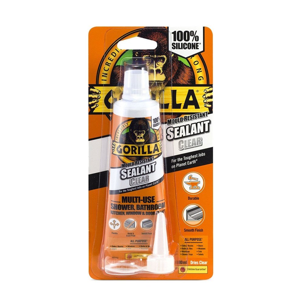 Gorilla Glue Clear Mould Resistant Sealer Tube 80ml Gorilla Glue Clear Mould Resistant Sealer Tube 80ml